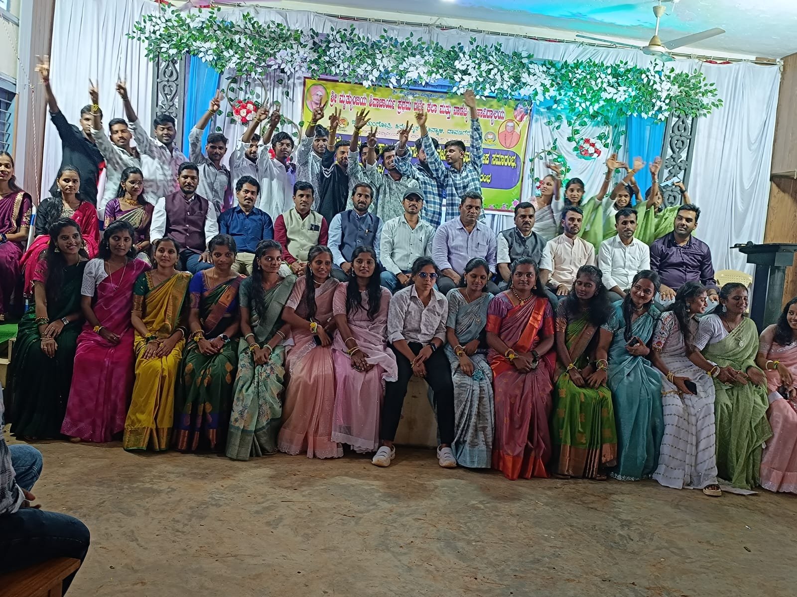College students interacting together on campus